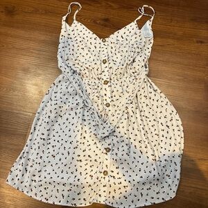 Sienna Sky White Floral Mini Dress